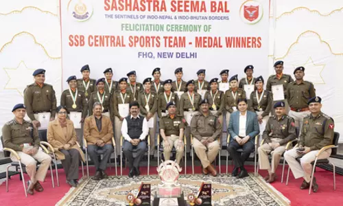 सशस्त्र सीमा बल ने राष्ट्रीय खेलों में उत्कृष्ट प्रदर्शन करने वाले खिलाड़ियों को किया सम्मानित